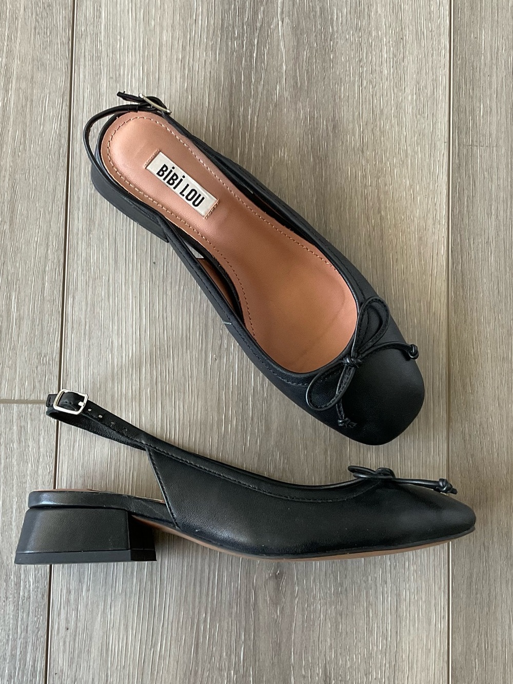 BIBI LOU Suzy Slingback Bow Heels in Black Size EU 36 - Picture 2 of 11